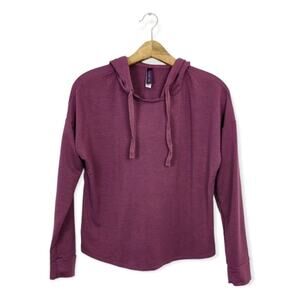 Adore Me Abbey Purple Mauve Lightweight Loungewear Hoodie Size S